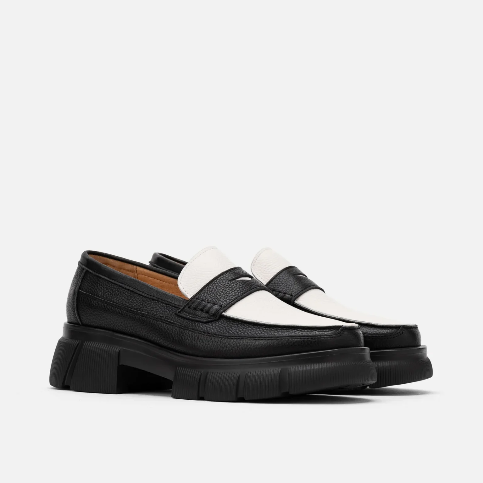 Customized Calum Black/White Loafers - Image 6