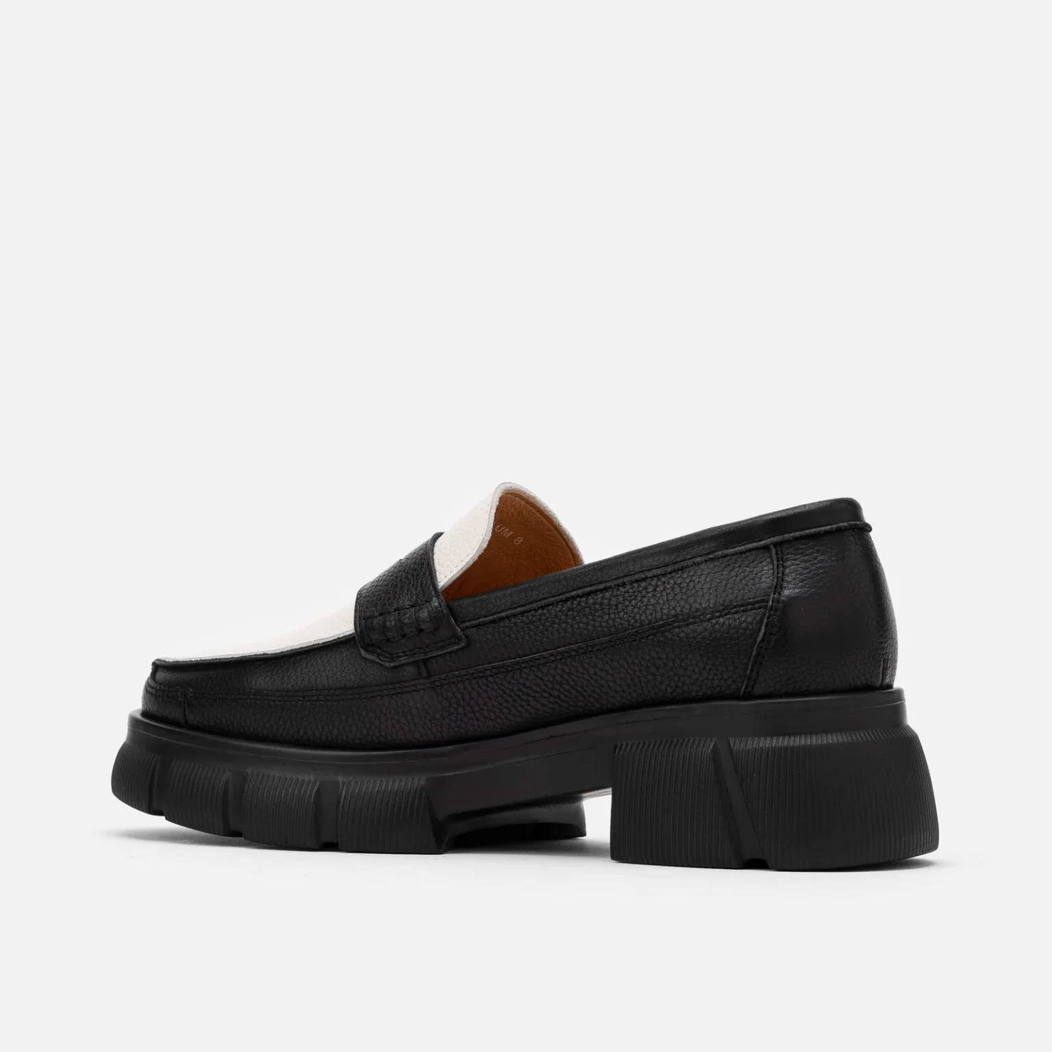 Customized Calum Black/White Loafers - Image 4