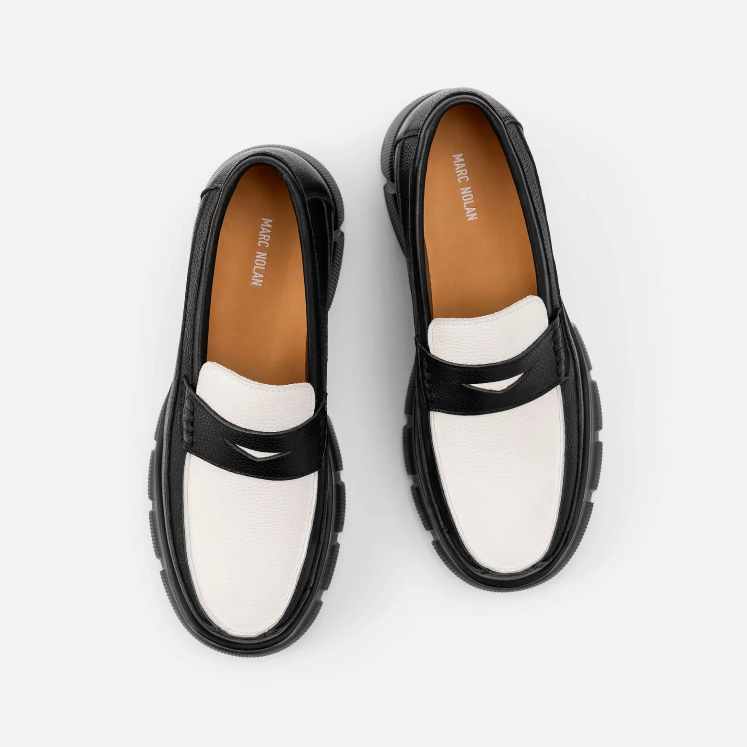 Customized Calum Black/White Loafers - Image 3