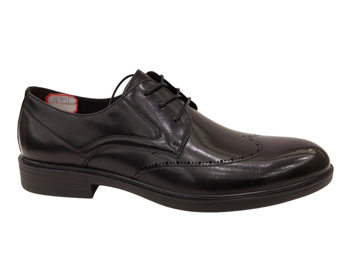 Lace Up Business Derby Leather Shoes - Image 3