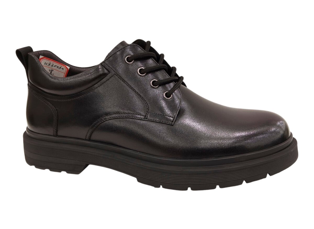 Thick Rubber Sole Leather Shoe