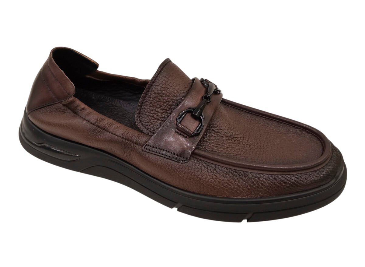 Lazy Casual Leather Loafers - Image 2