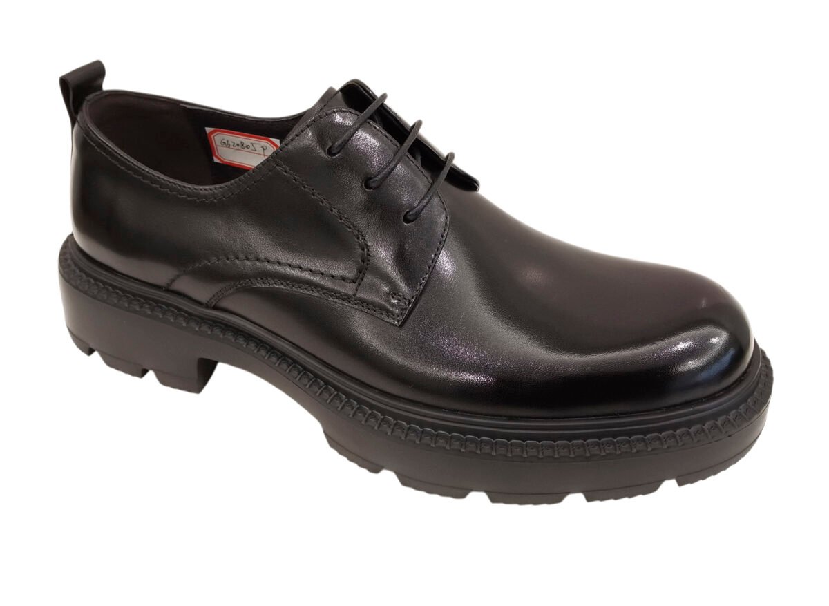 Thick Sole Work Leather Shoe - Image 4