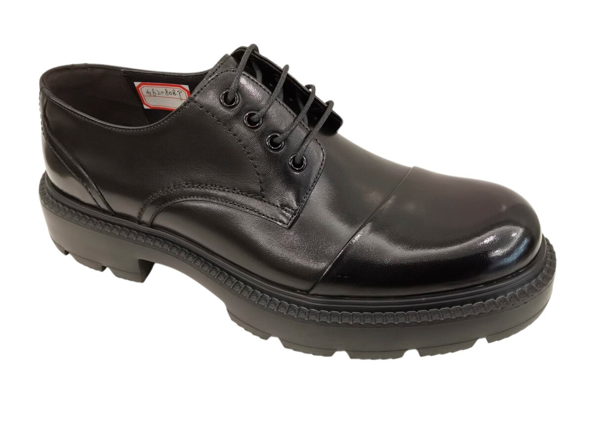 Thick Sole Work Leather Shoe - Image 6