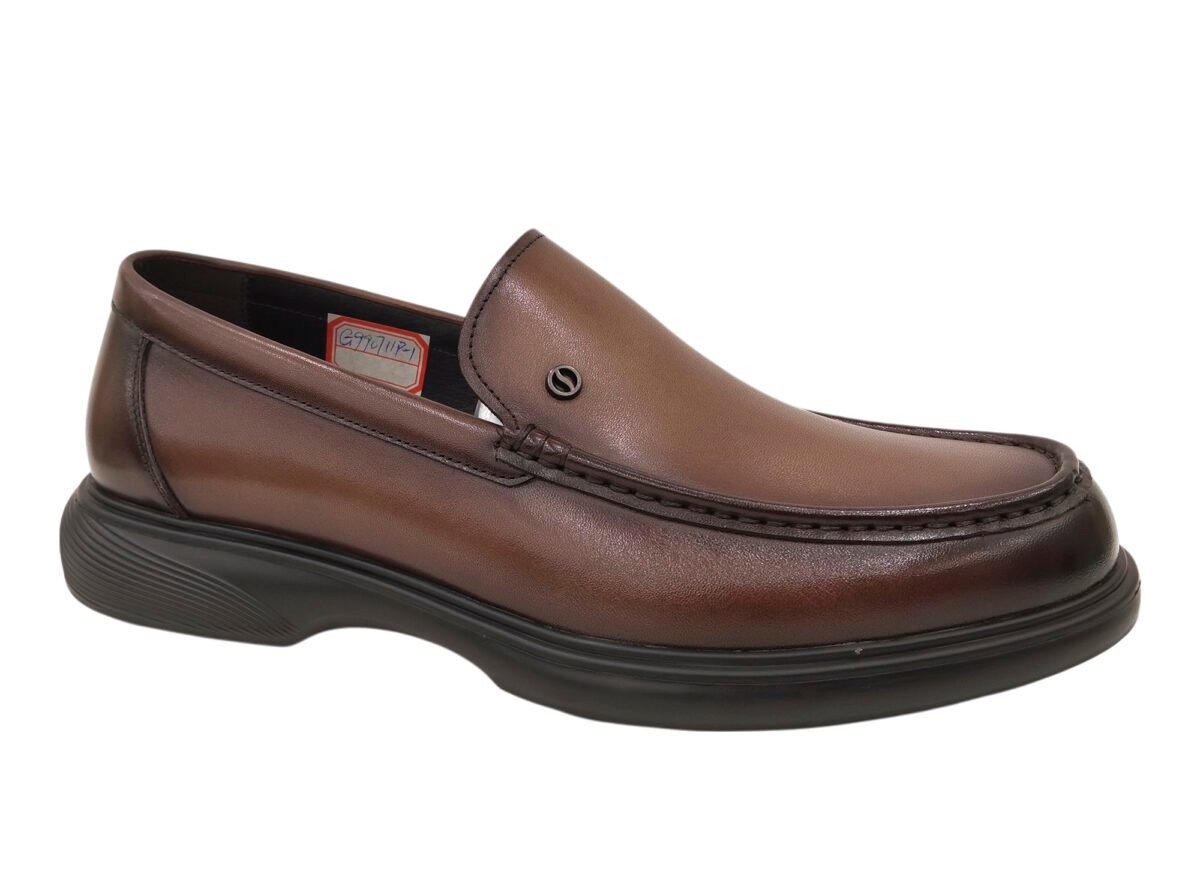 Comfortable Thick Sole Leather Loafers - Image 3