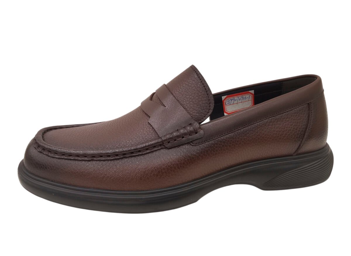 Comfortable Thick Sole Leather Loafers - Image 4