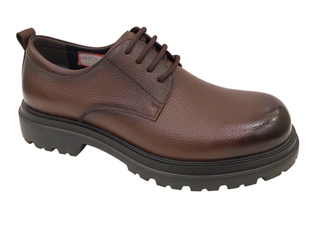 Thick Sole Work Leather Shoe