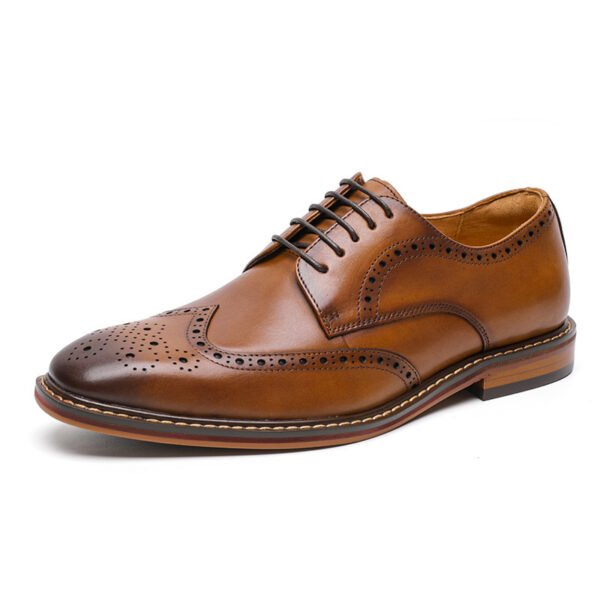 English Derby Style, Handmade High Quality Leather Shoe