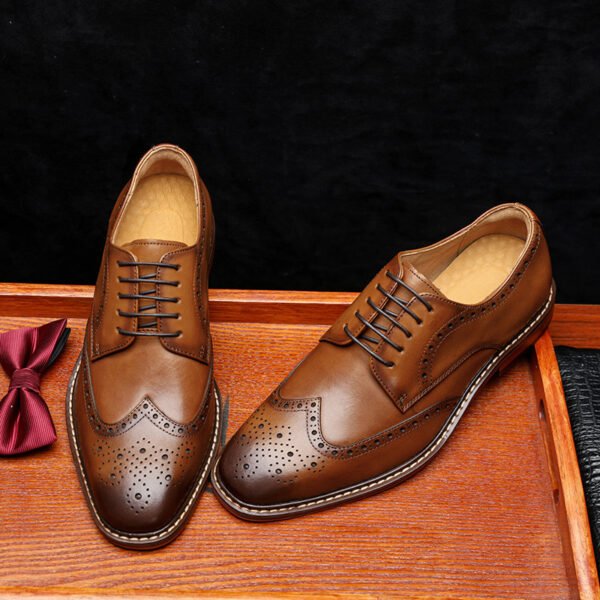 English Derby Style, Handmade High Quality Leather Shoe - Image 4