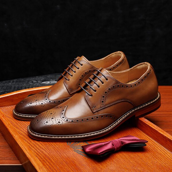 English Derby Style, Handmade High Quality Leather Shoe - Image 5