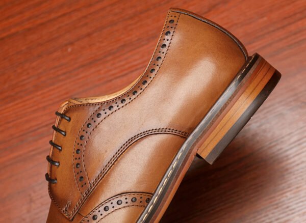 English Derby Style, Handmade High Quality Leather Shoe - Image 3