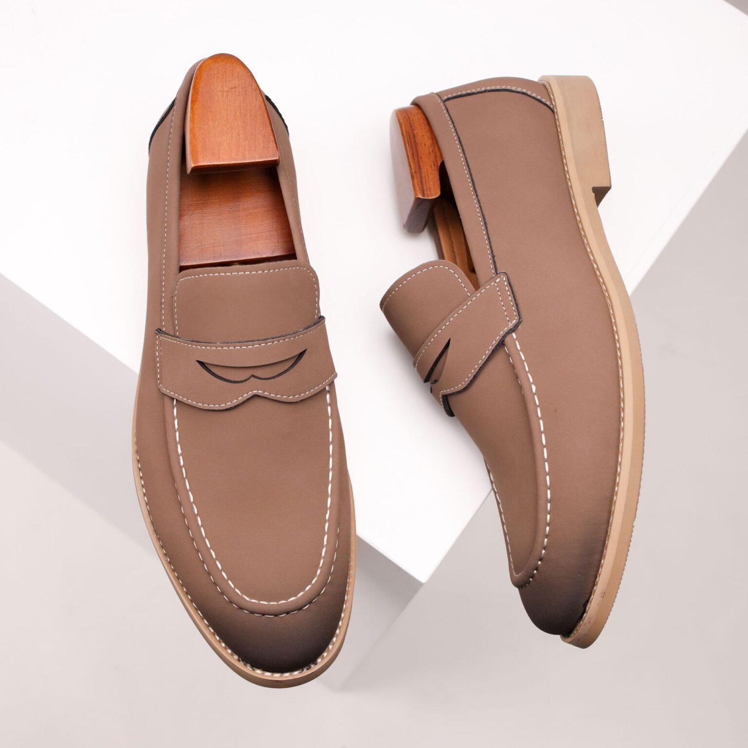 Suede Leather Loafers - Image 3